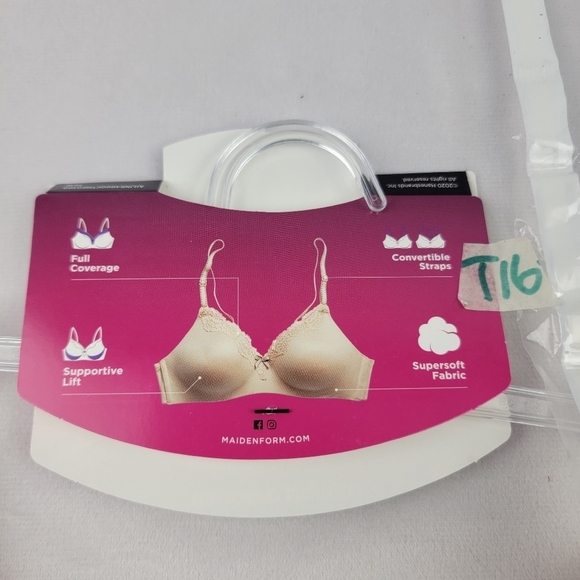 NWT Maidenform wireless lift luxe soft convertible straps bra Size 32B - Picture 5 of 5